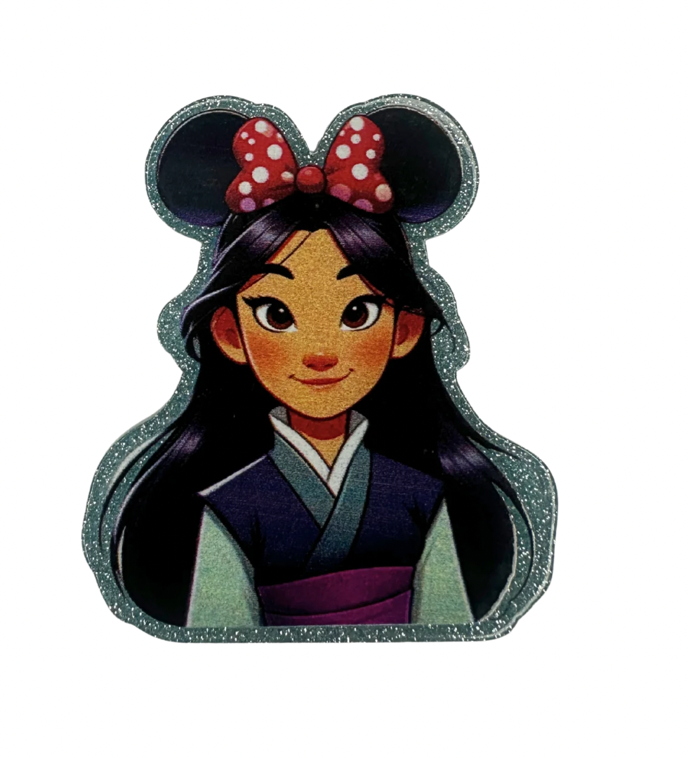 🎀 Mulan Mouse Ears Badge Reel