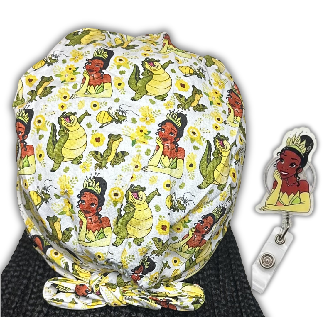 Bayou Princess Tie Back Cap + Badge Reel Bundle