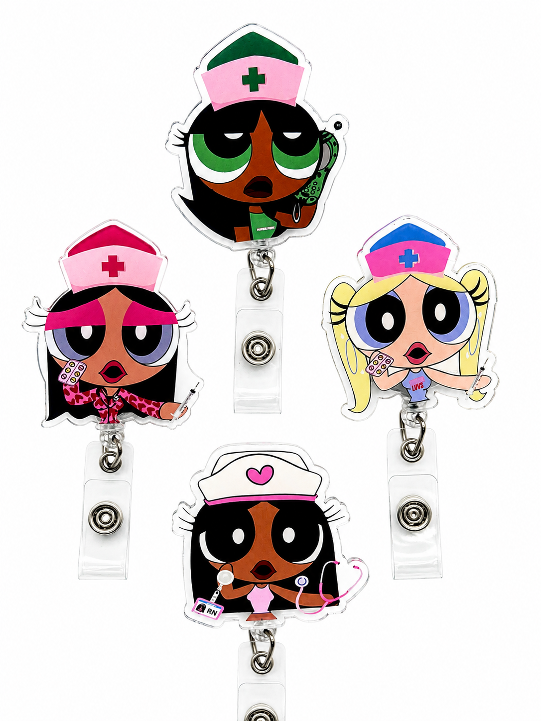 Power Nurse Badge Reel