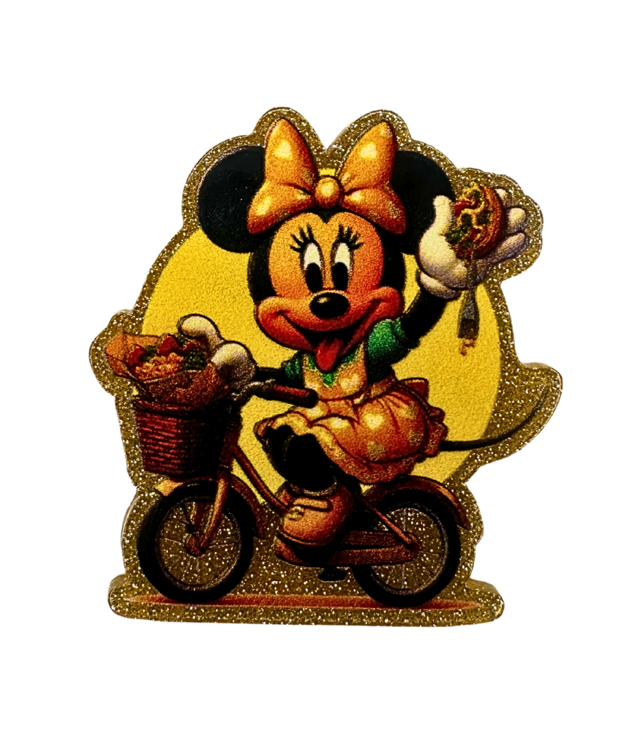 🎀 Minnie Mouse Bike Ride Badge Reel