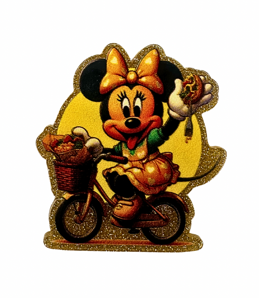 🎀 Minnie Mouse Bike Ride Badge Reel