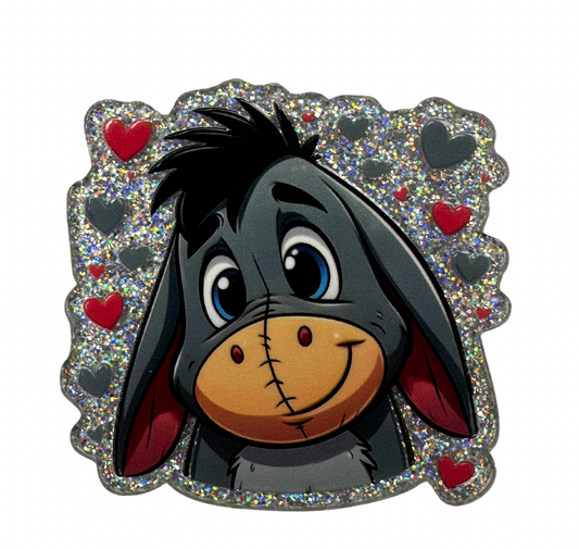 💕 Eeyore Hearts Badge Reel