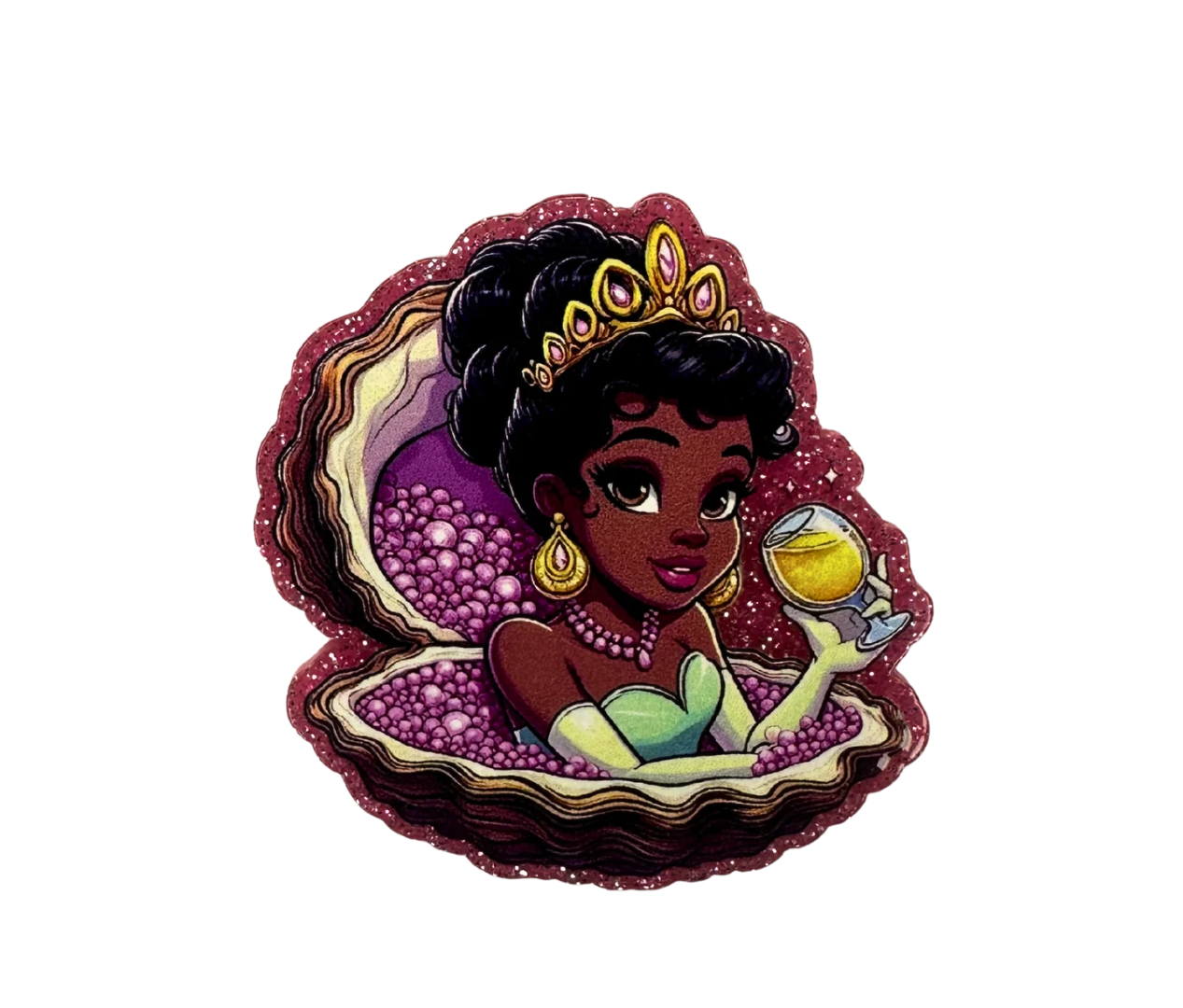 👑 Princess Tiana Pearl Badge Reel