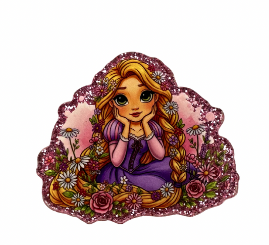 🌸 Rapunzel Floral Badge Reel