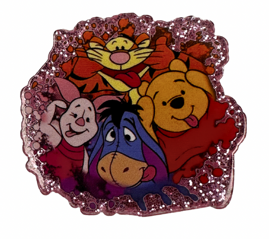 💕 Pooh & Friends Hearts Badge Reel
