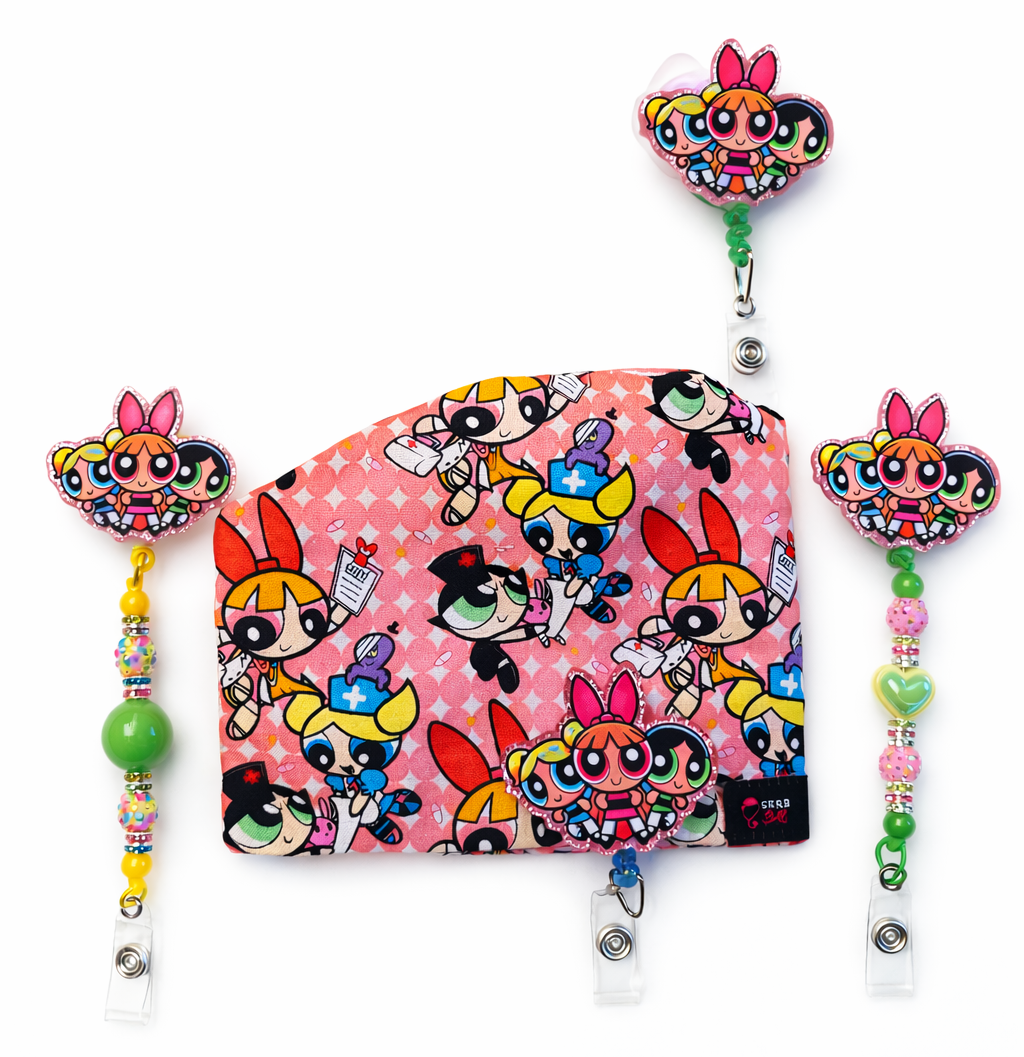 Power Trio Glitter Badge Reel